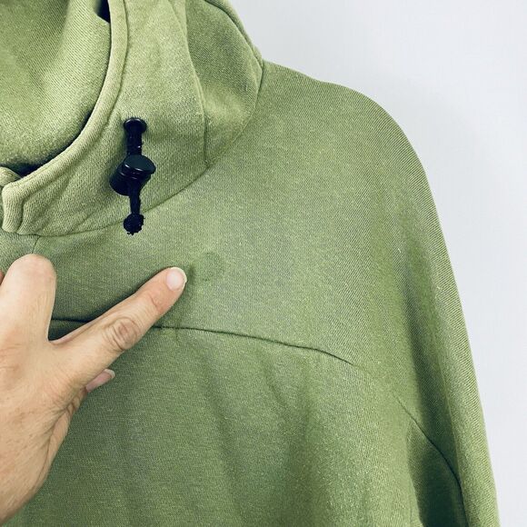 🍒 Loki Gear Women's Oversized Boxy Facemask Glove Hoodie Sweatshirt Green XS‎ - Picture 12 of 13